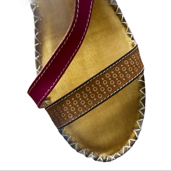 Spring Step Small Heel Sandals Leather Size 39 Pre-Loved - Picture 8 of 16